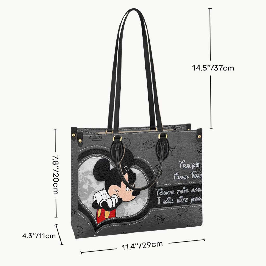Personalized Leather Handbag Custom Travel Bag Gift Idea for Her Leather Handbag GradoCreations