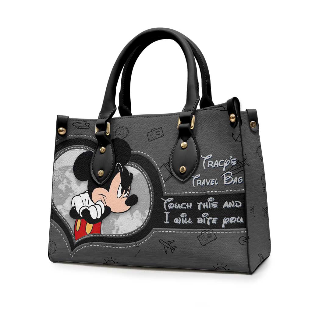 Personalized Leather Handbag Custom Travel Bag Gift Idea for Her Leather Handbag GradoCreations