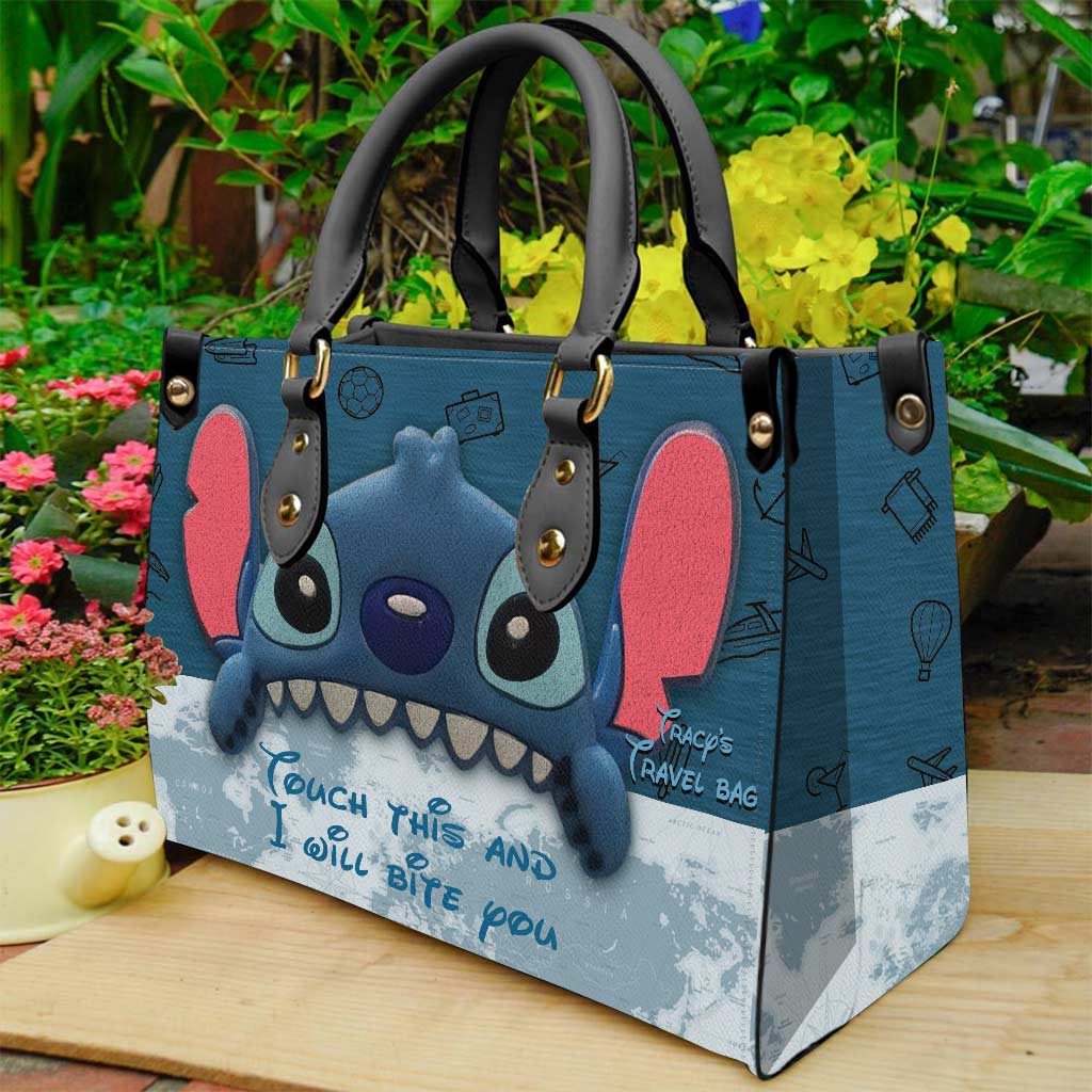 Personalized Leather Handbag with Fun Design - Gift for Women Leather Handbag GradoCreations