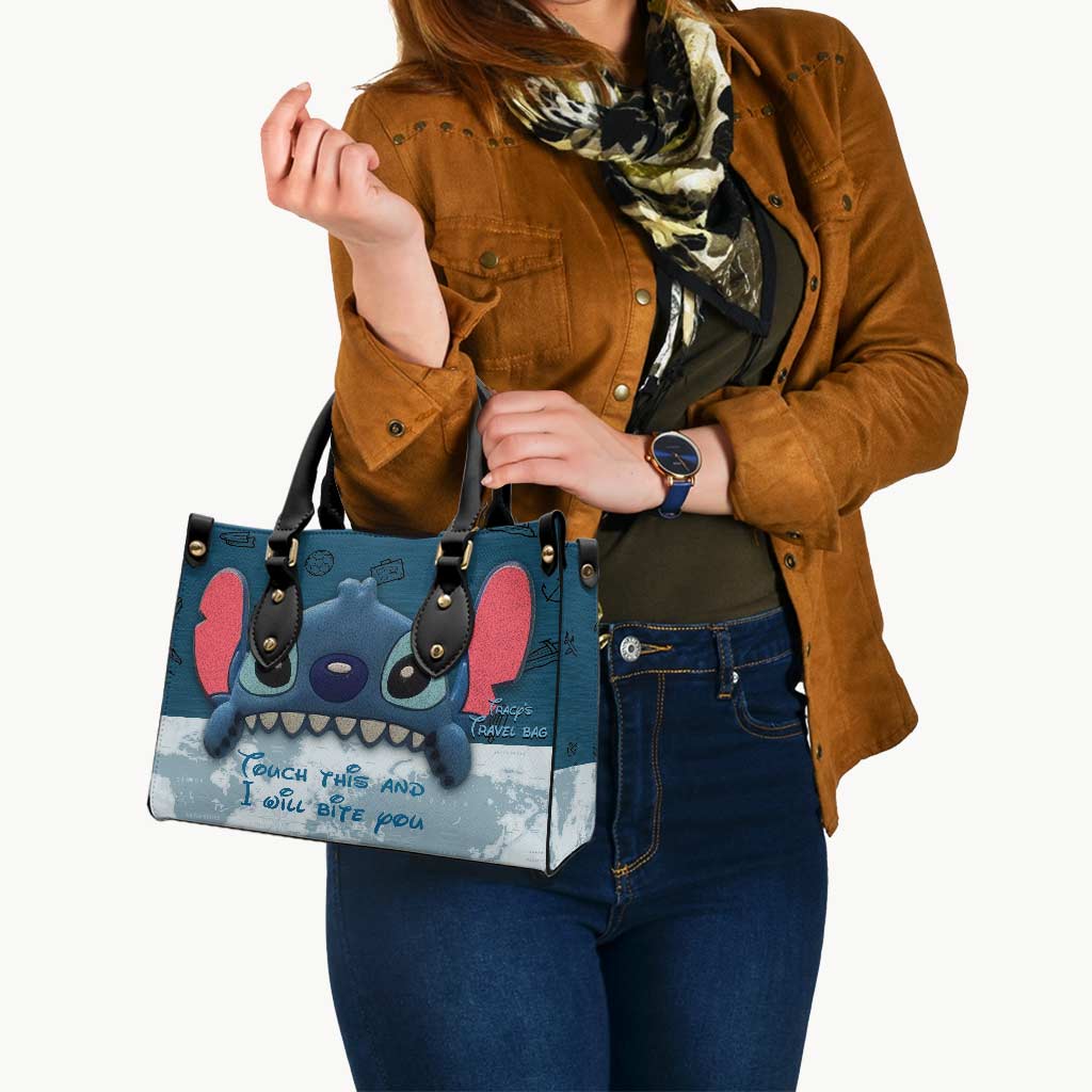Personalized Leather Handbag with Fun Design - Gift for Women Leather Handbag GradoCreations