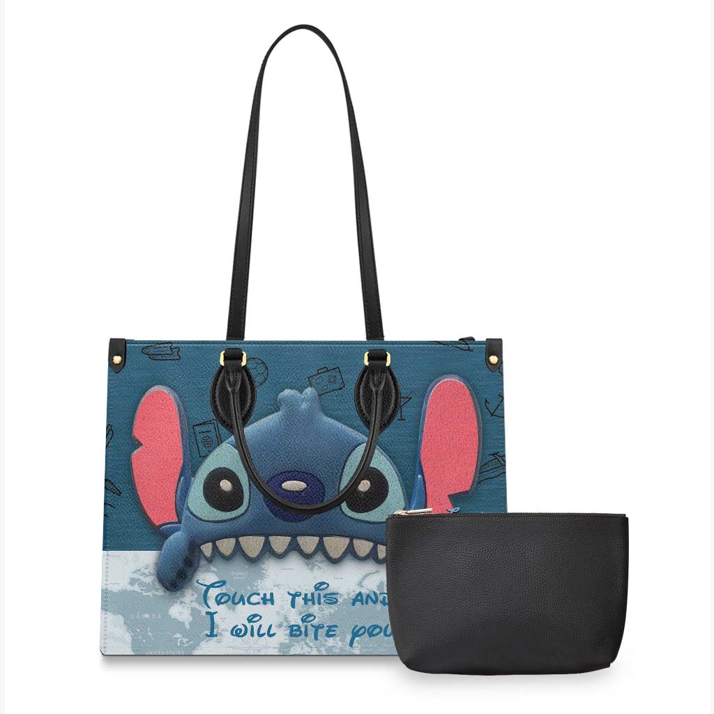 Personalized Leather Handbag with Fun Design - Gift for Women Leather Handbag GradoCreations
