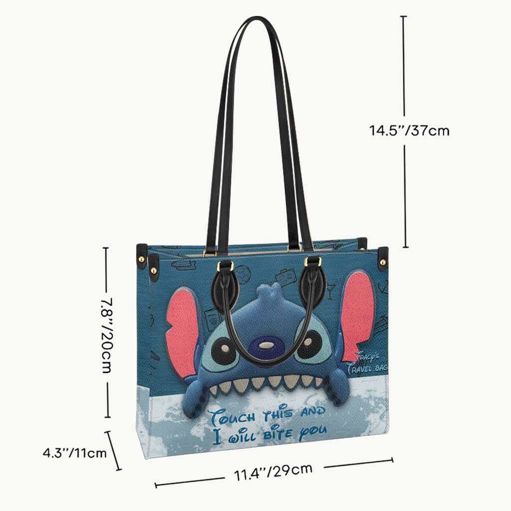 Personalized Leather Handbag with Fun Design - Gift for Women Leather Handbag GradoCreations
