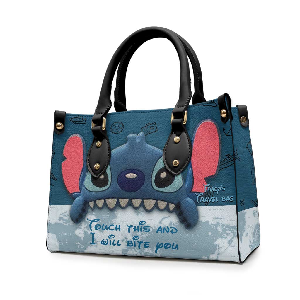 Personalized Leather Handbag with Fun Design - Gift for Women Leather Handbag GradoCreations