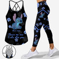 Personalized Ohana Cross Tank Top & Leggings Gift with Custom Name Cross Tank Top & Leggings GradoCreations