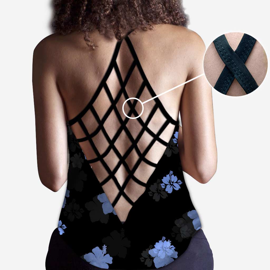 Personalized Ohana Cross Tank Top & Leggings Gift with Custom Name Cross Tank Top & Leggings GradoCreations