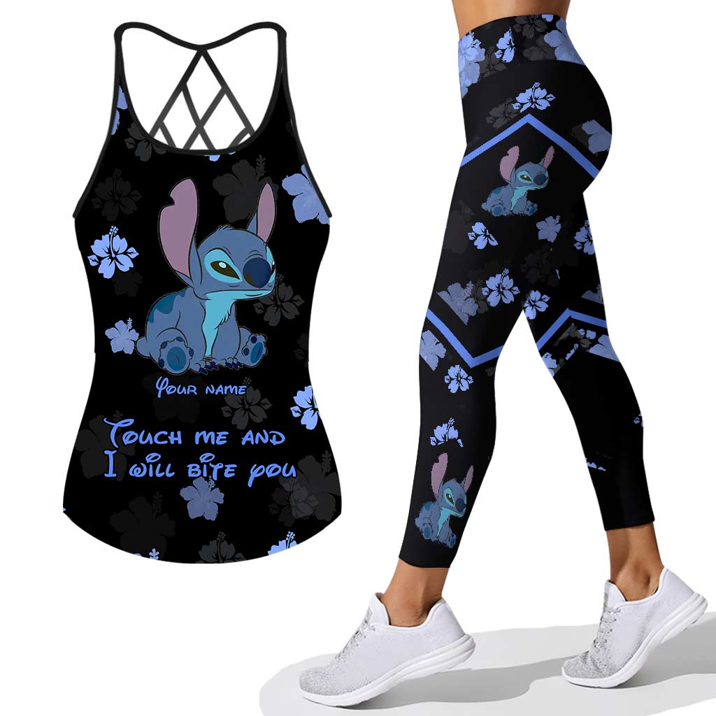 Personalized Ohana Cross Tank Top & Leggings Gift with Custom Name Cross Tank Top & Leggings GradoCreations