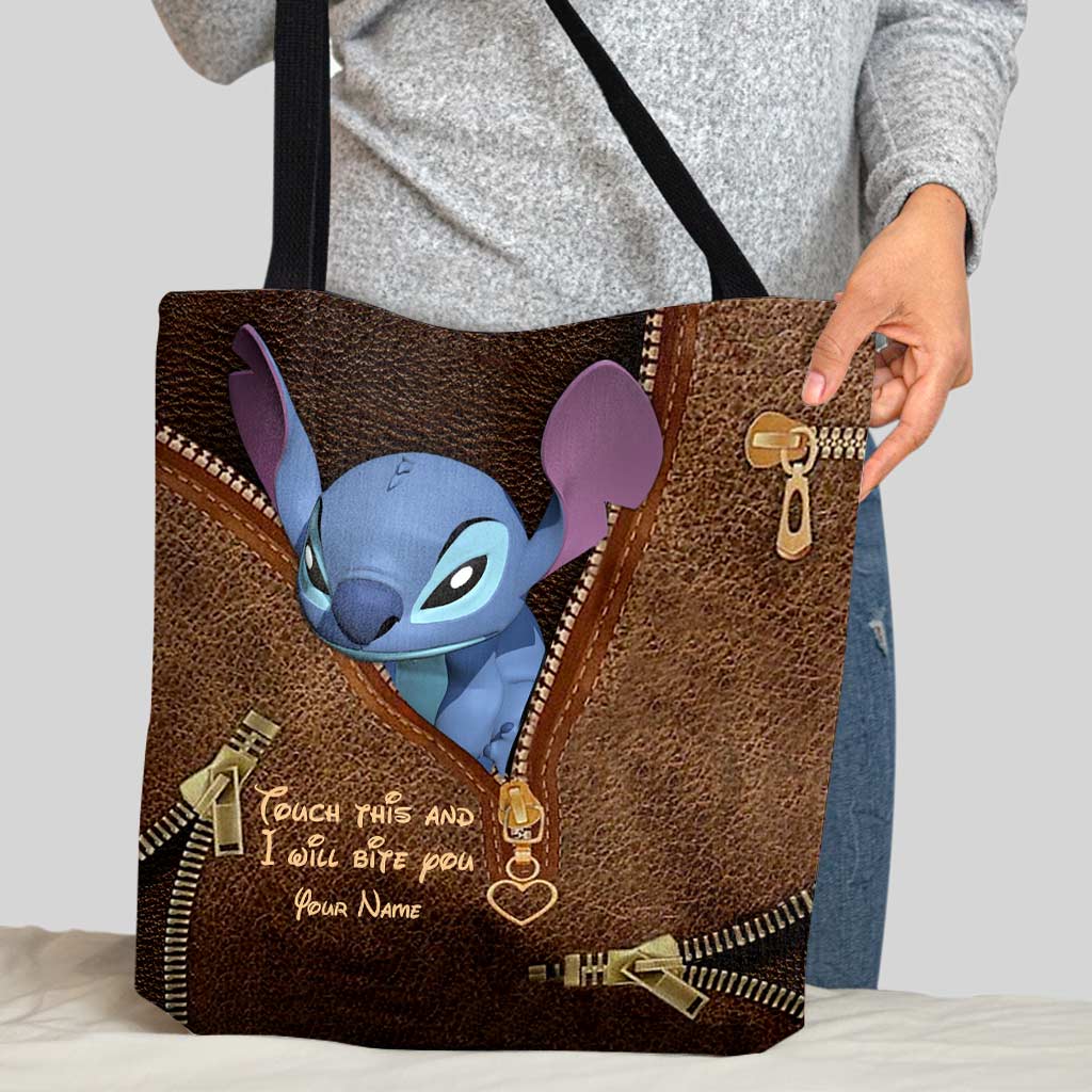 Personalized Ohana Tote Bag with Stitch Design for Kids Tote Bag GradoCreations