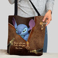 Personalized Ohana Tote Bag with Stitch Design for Kids Tote Bag GradoCreations