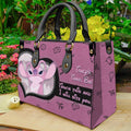 Personalized Leather Handbag Custom Name Travel Bag Gift Leather Handbag GradoCreations