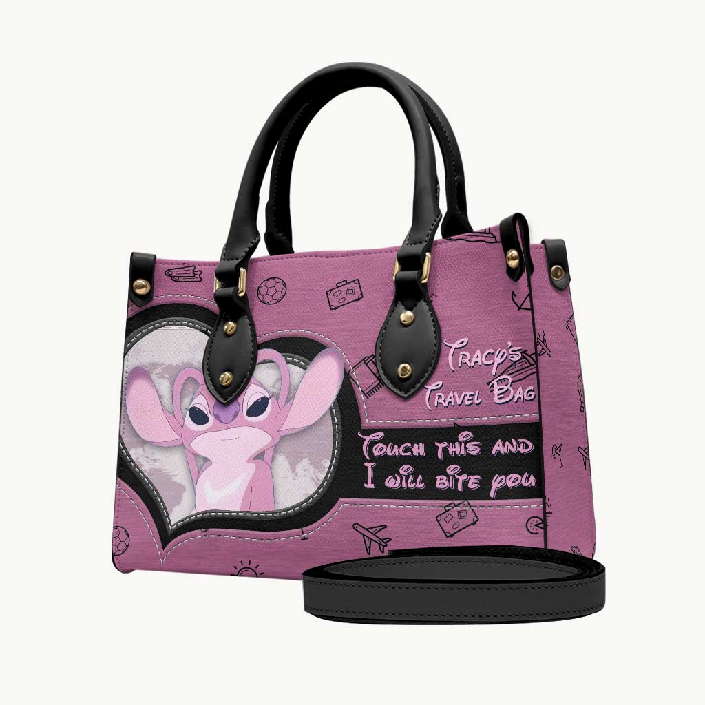 Personalized Leather Handbag Custom Name Travel Bag Gift Leather Handbag GradoCreations