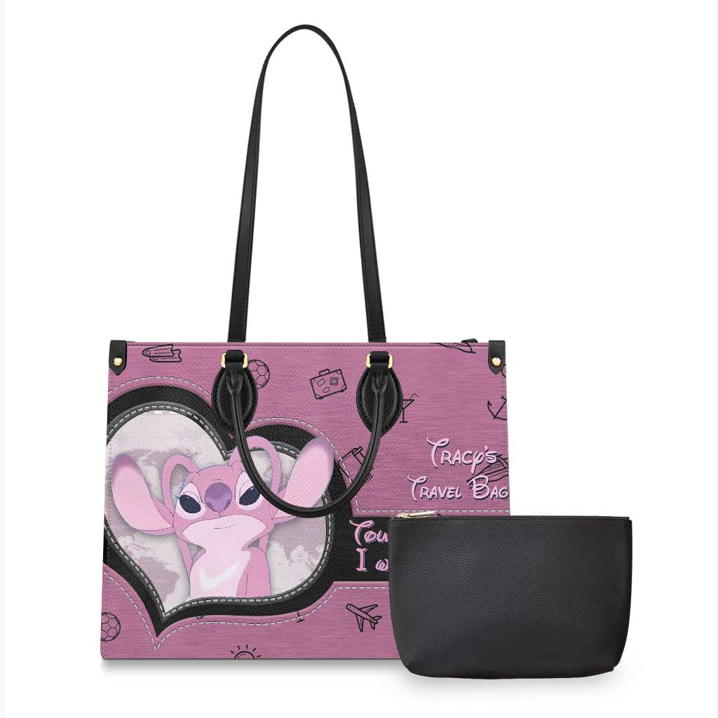 Personalized Leather Handbag Custom Name Travel Bag Gift Leather Handbag GradoCreations