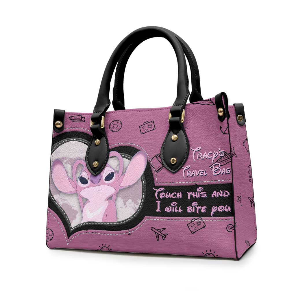 Personalized Leather Handbag Custom Name Travel Bag Gift Leather Handbag GradoCreations