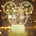 Personalized Mouse Shaped Light Base Couple Plaque Gift Shaped Plaque Light Base GradoCreations
