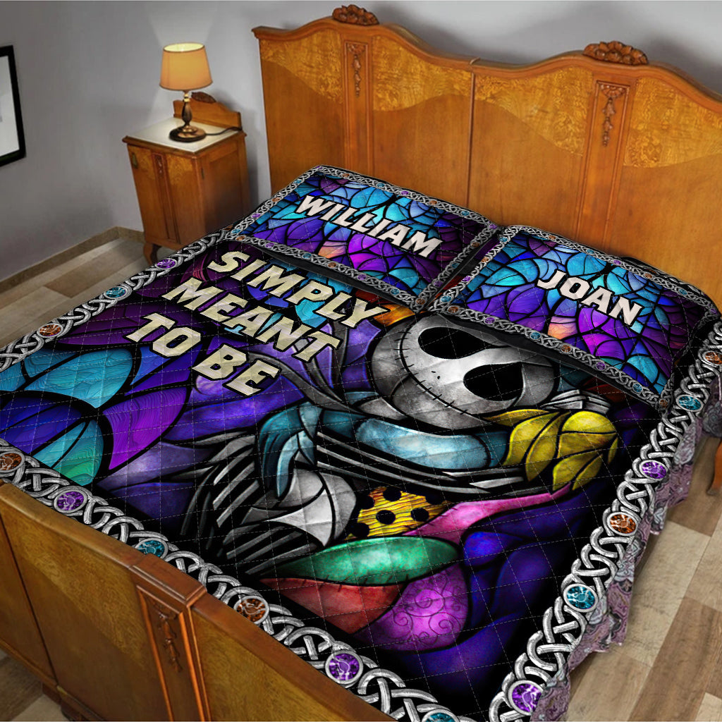 Personalized Nightmare Quilt Set Custom Names Unique Gift Quilt Set GradoCreations
