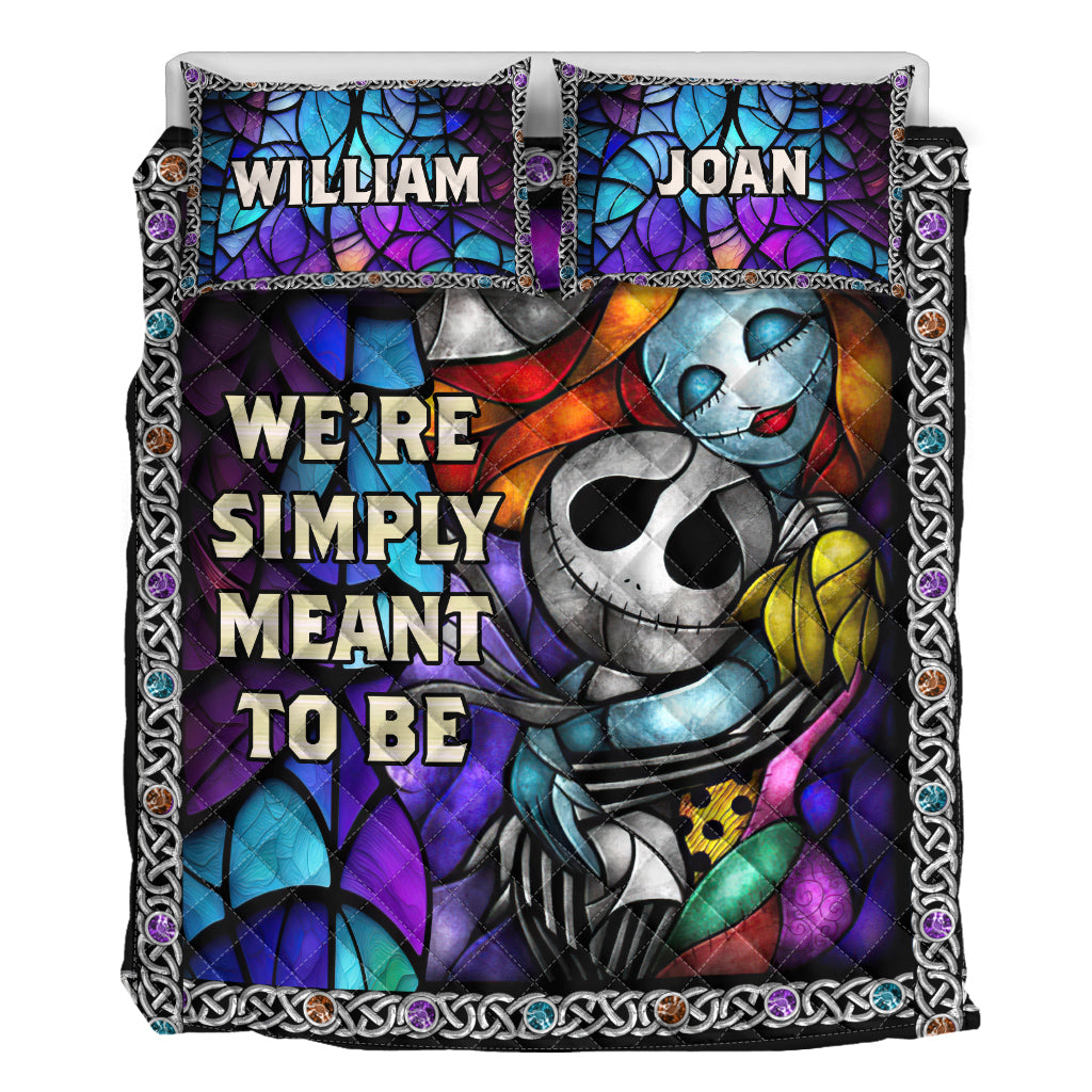 Personalized Nightmare Quilt Set Custom Names Unique Gift Quilt Set GradoCreations