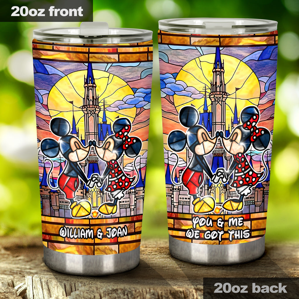 Personalized Mickey Mouse Tumbler Custom Name Gift for Couples Tumbler GradoCreations