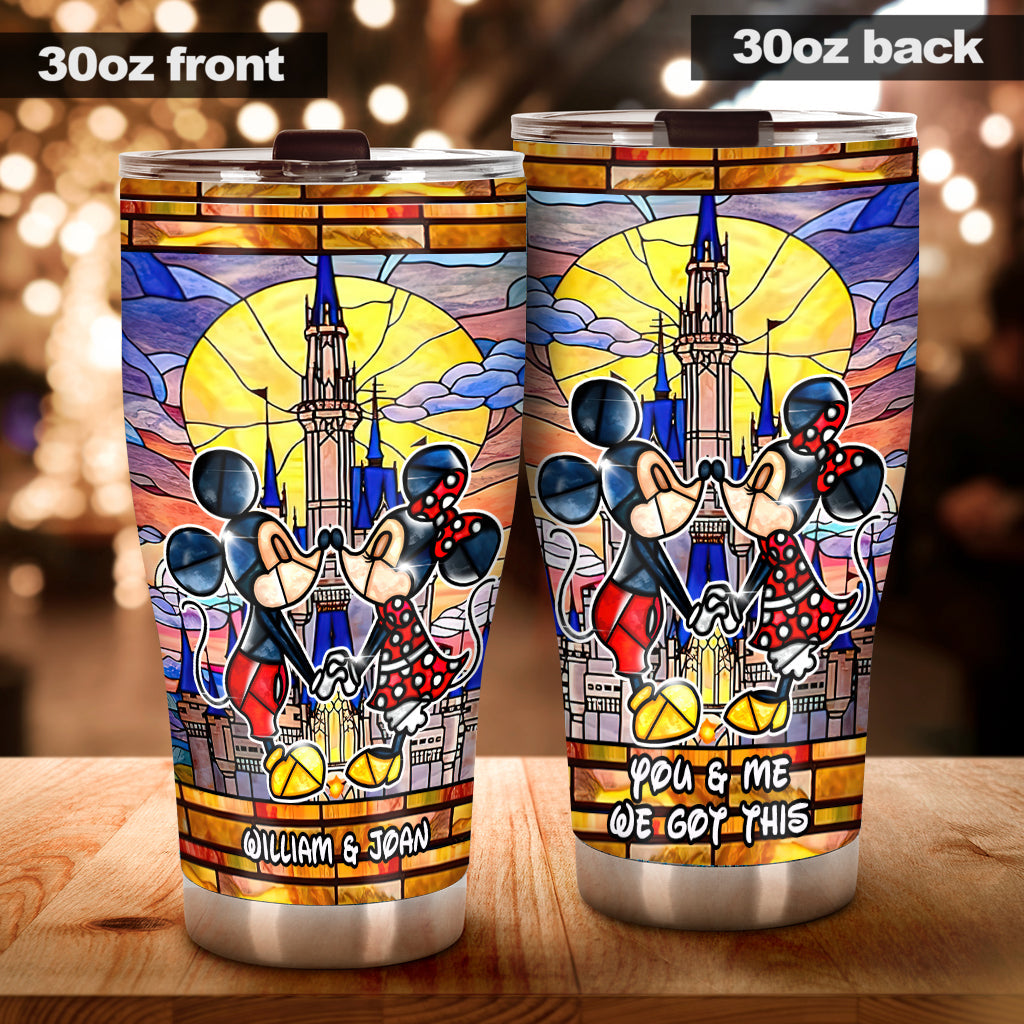 Personalized Mickey Mouse Tumbler Custom Name Gift for Couples Tumbler GradoCreations