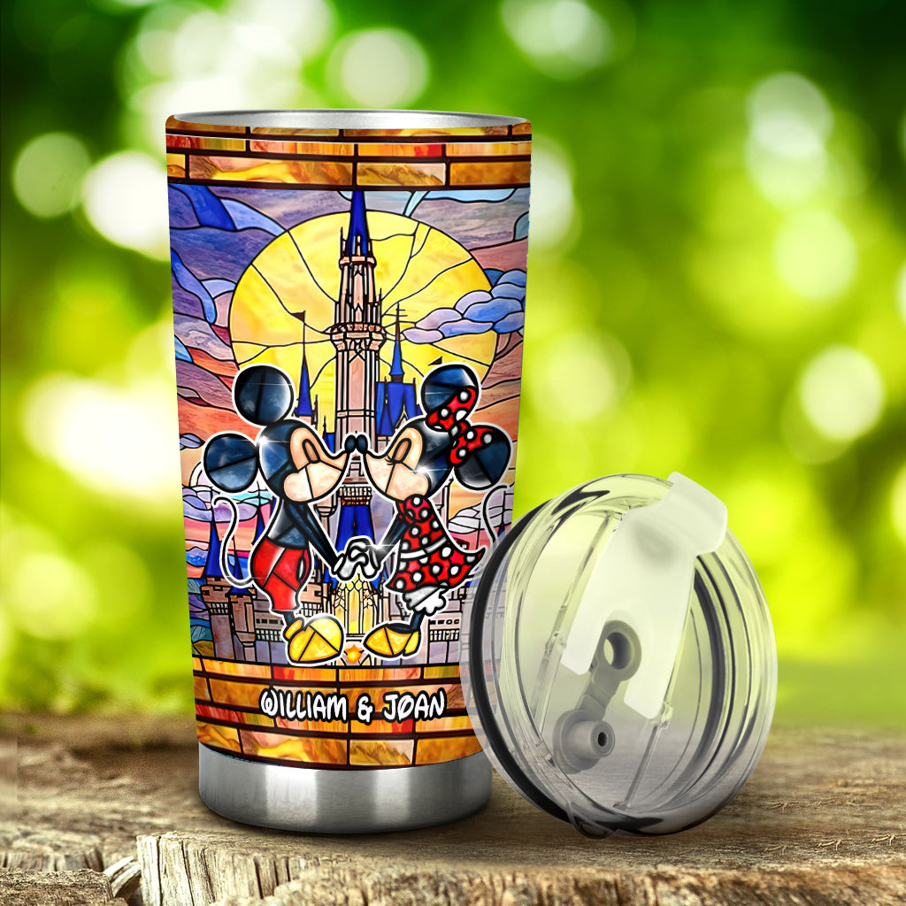 Personalized Mickey Mouse Tumbler Custom Name Gift for Couples Tumbler GradoCreations