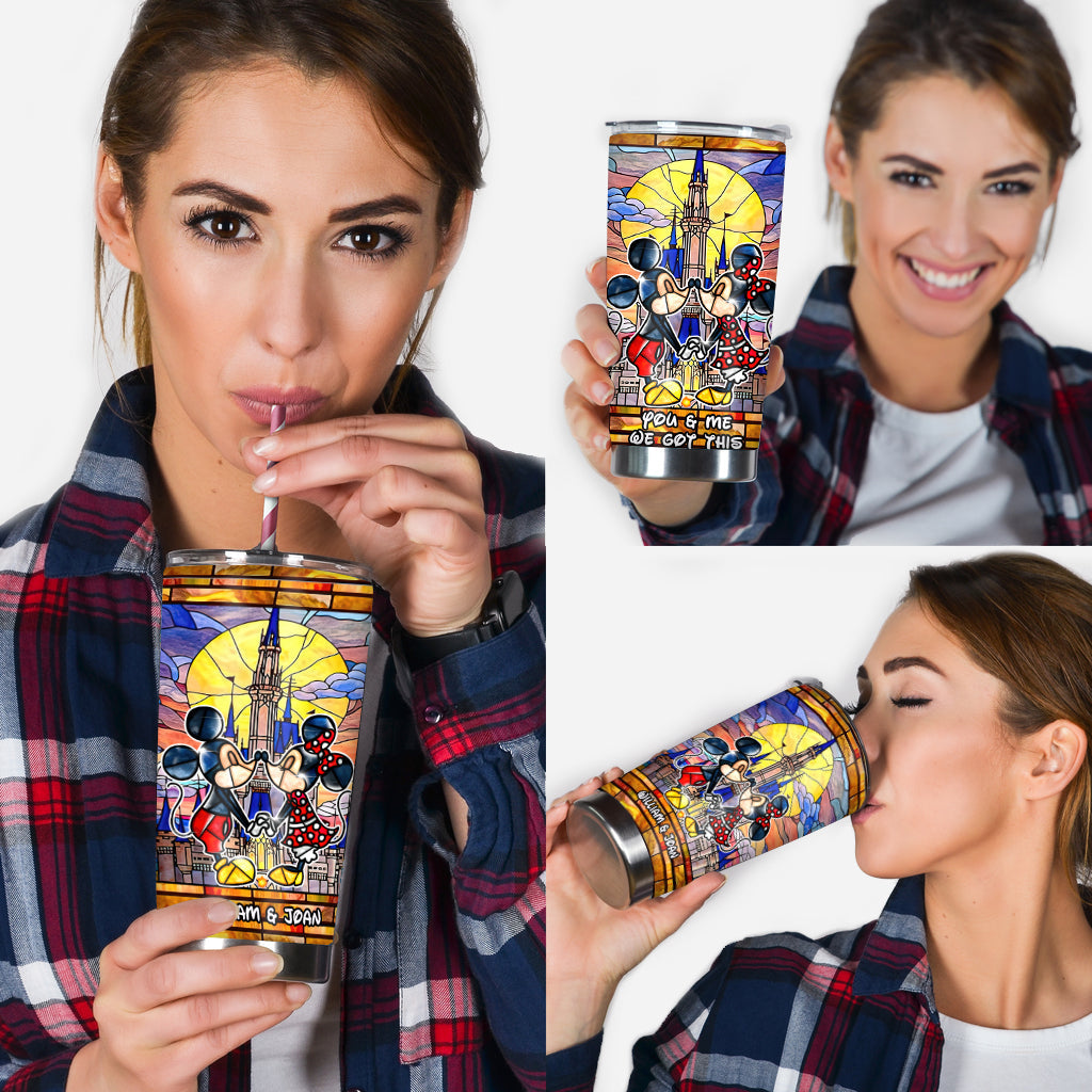 Personalized Mickey Mouse Tumbler Custom Name Gift for Couples Tumbler GradoCreations