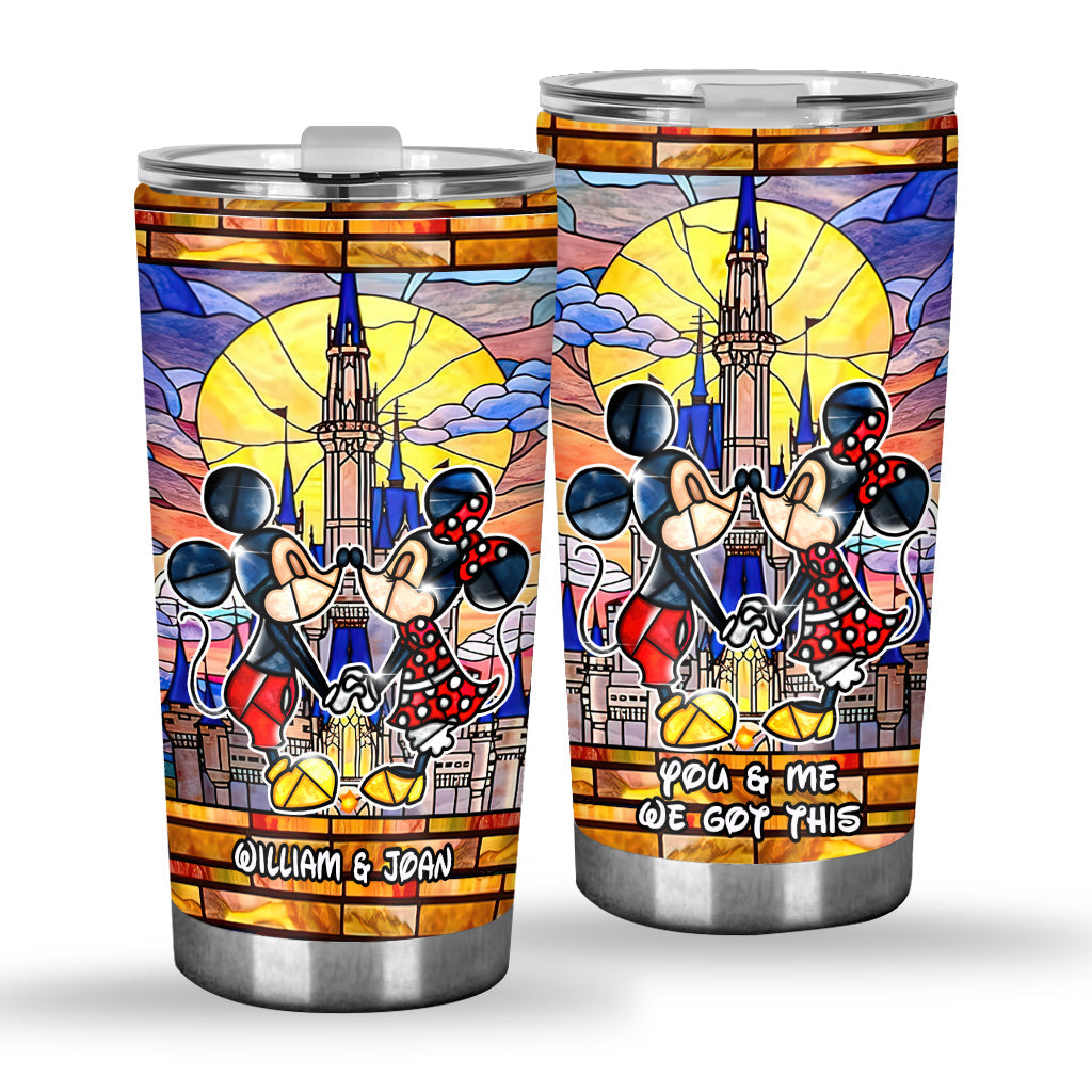 Personalized Mickey Mouse Tumbler Custom Name Gift for Couples Tumbler GradoCreations