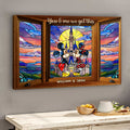 Personalized Disney Mouse Canvas Print Custom Name Gift for Couples Canvas And Poster GradoCreations