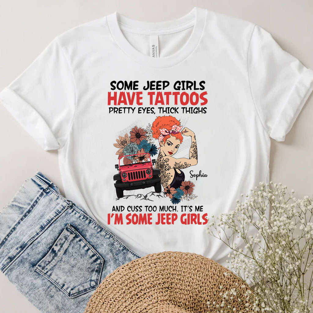 Personalized Jeep Girls T-Shirt Custom Name Gift for Her T-shirt & Hoodie GradoCreations