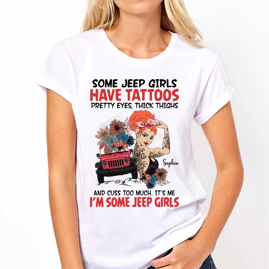 Personalized Jeep Girls T-Shirt Custom Name Gift for Her T-shirt & Hoodie GradoCreations