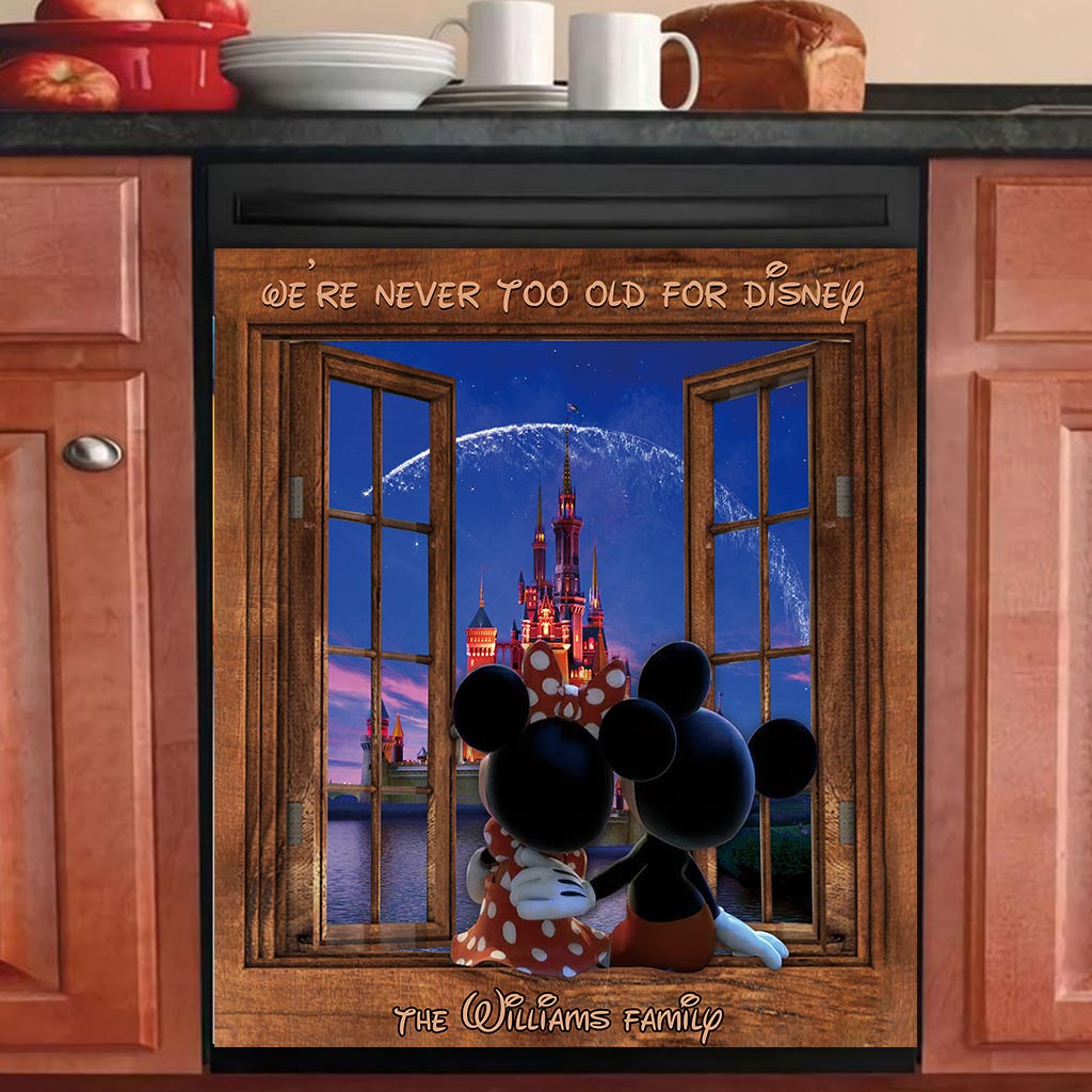 Personalized Magnetic Dishwasher Cover Custom Family Gift Dishwasher Cover GradoCreations