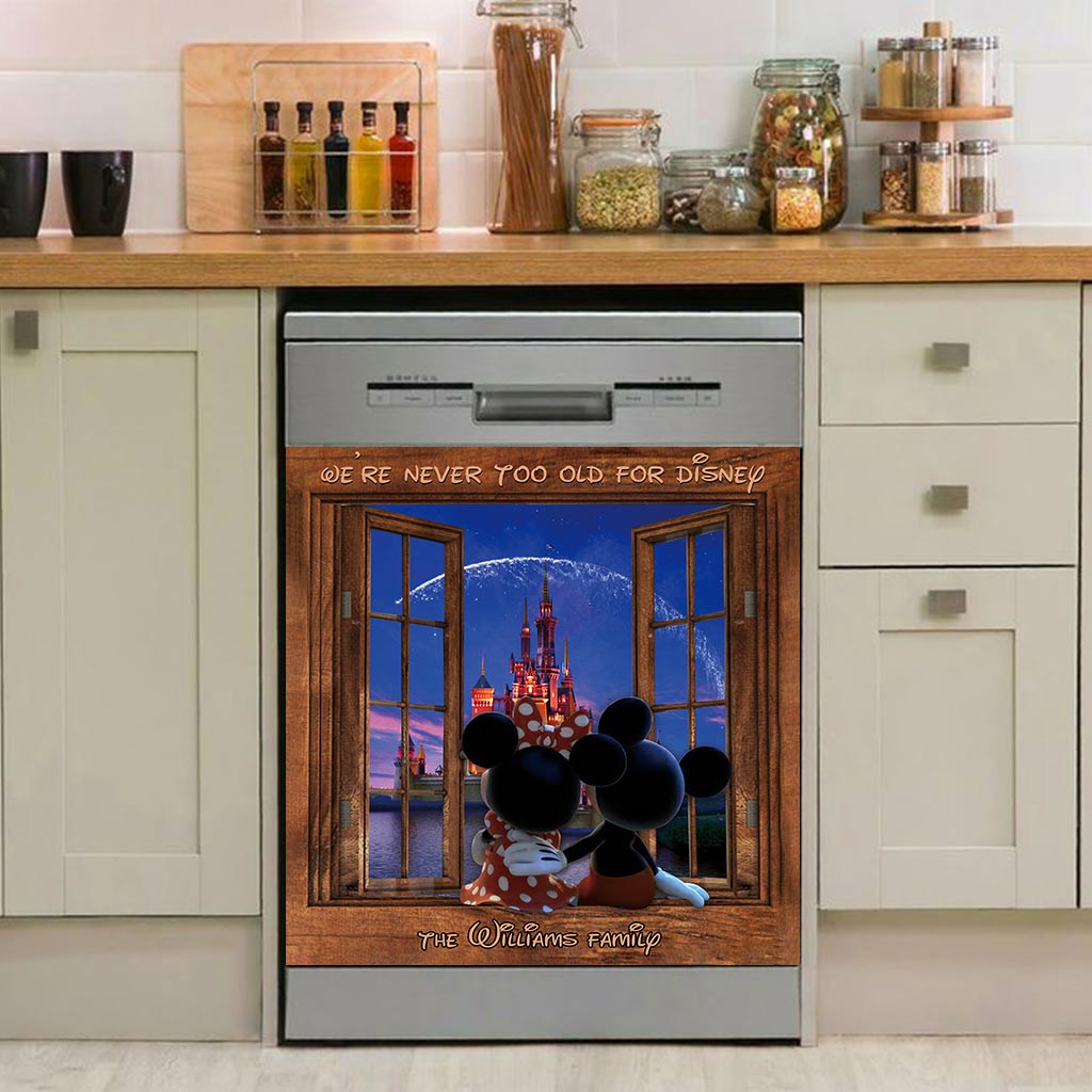 Personalized Magnetic Dishwasher Cover Custom Family Gift Dishwasher Cover GradoCreations