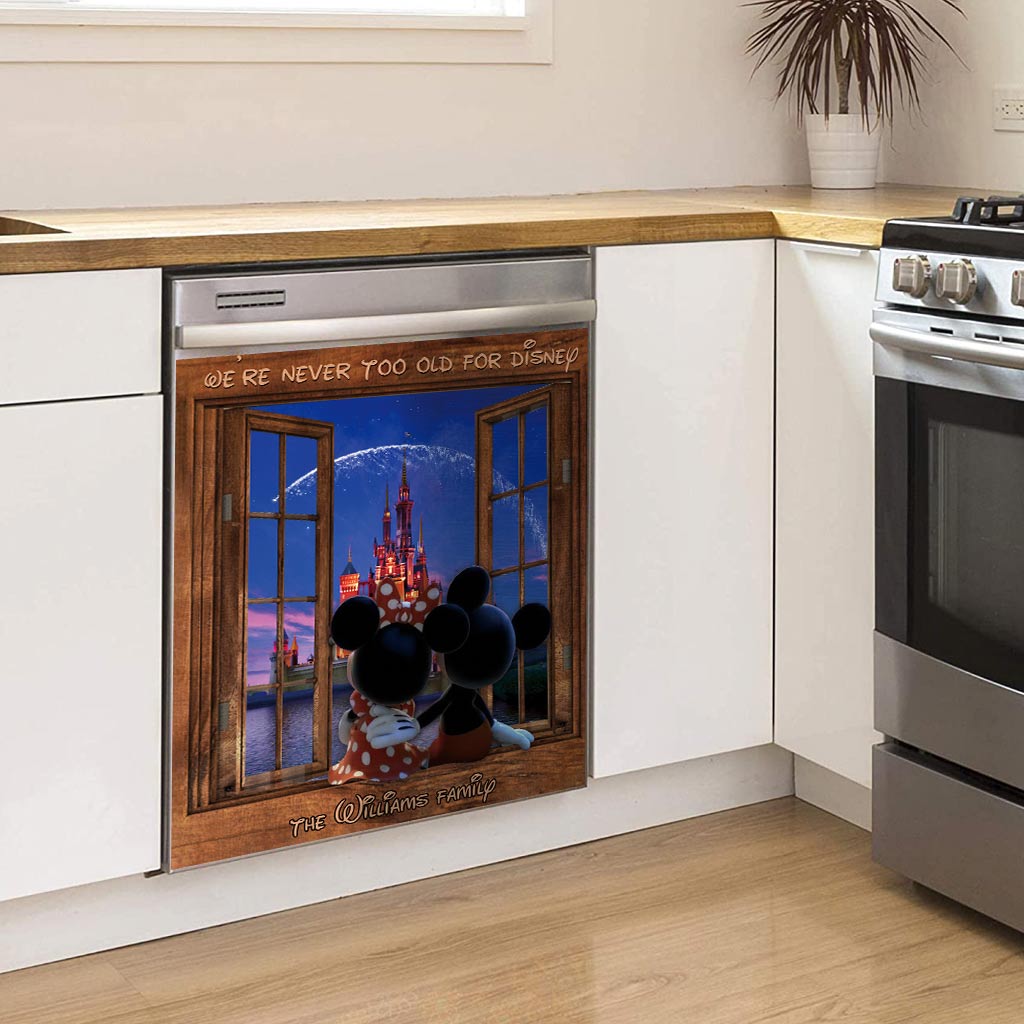 Personalized Magnetic Dishwasher Cover Custom Family Gift Dishwasher Cover GradoCreations
