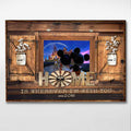 Personalized Home Is Wherever I'm With You Mouse Poster Gift for Couple Canvas and Poster GradoCreations