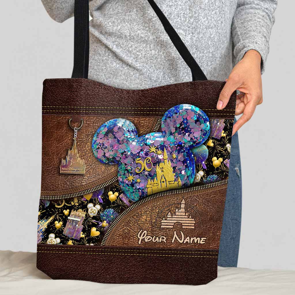 Personalized Disney 50th Anniversary Tote Bag Custom Name Gift Tote Bag GradoCreations