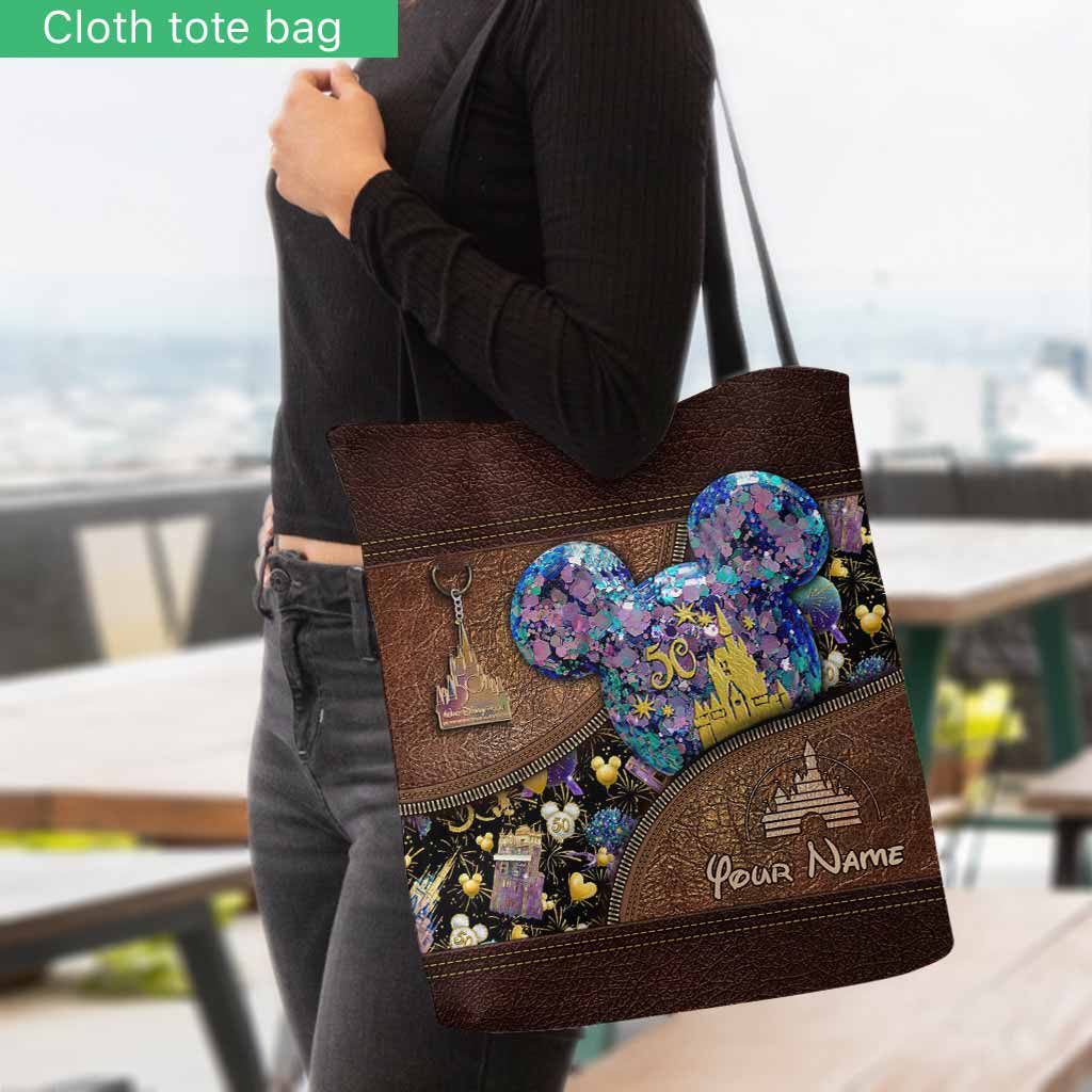 Personalized Disney 50th Anniversary Tote Bag Custom Name Gift Tote Bag GradoCreations