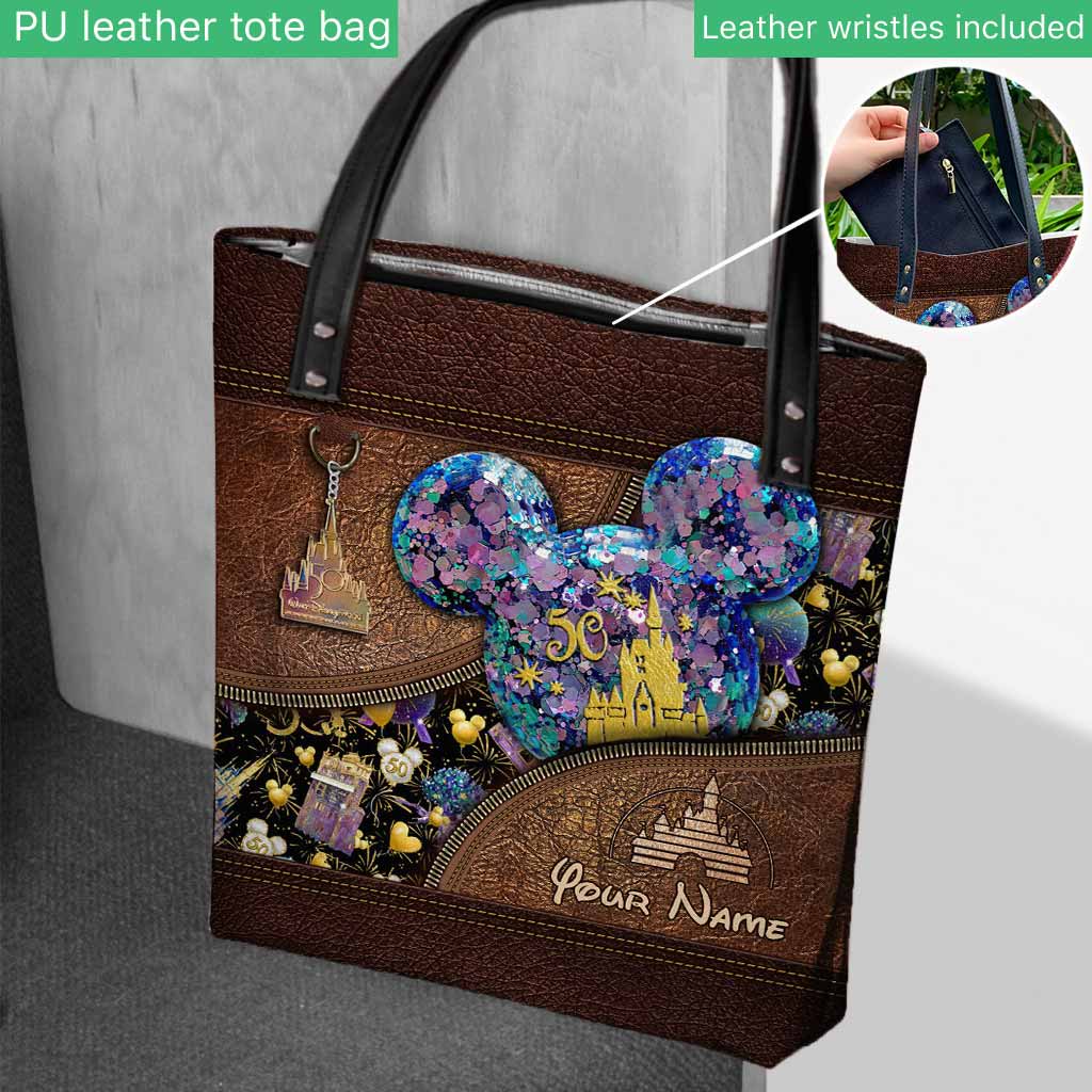 Personalized Disney 50th Anniversary Tote Bag Custom Name Gift Tote Bag GradoCreations