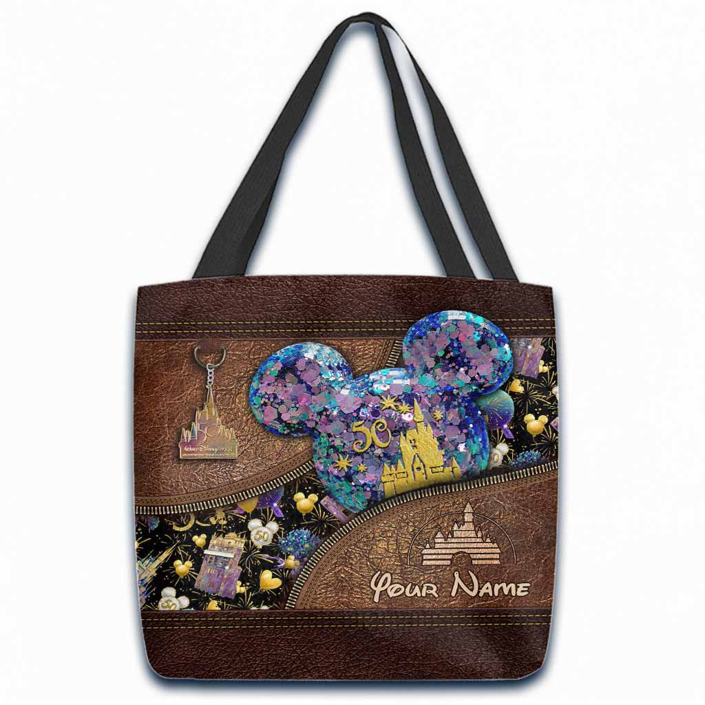Personalized Disney 50th Anniversary Tote Bag Custom Name Gift Tote Bag GradoCreations