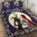 Personalized Nightmare Before Christmas Quilt Set for Couples Quilt Set GradoCreations