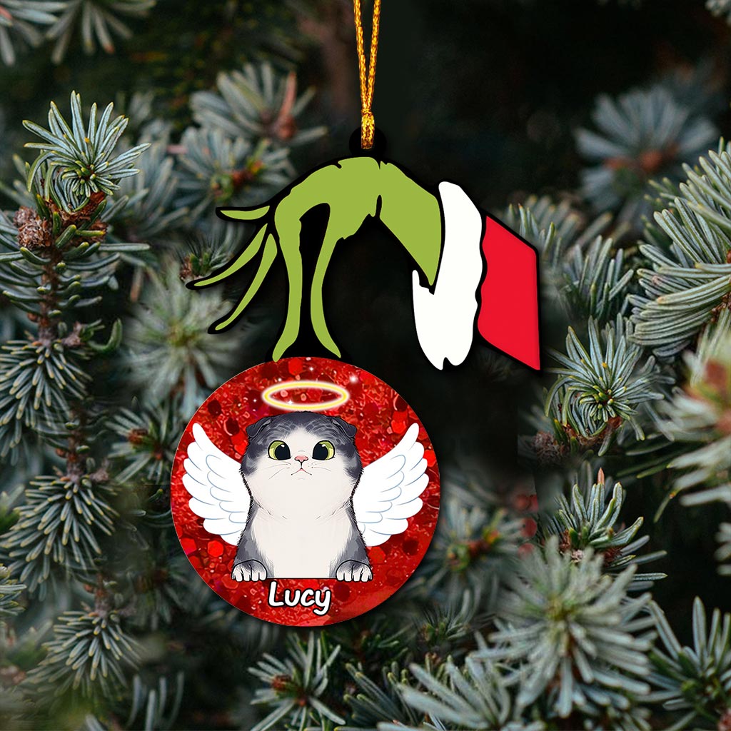 Personalized Cat Ornament Printed on Both Sides Unique Christmas Gift Ornament GradoCreations