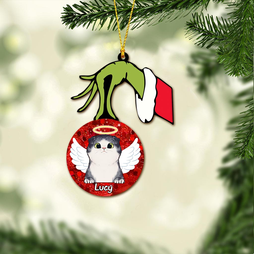 Personalized Cat Ornament Printed on Both Sides Unique Christmas Gift Ornament GradoCreations