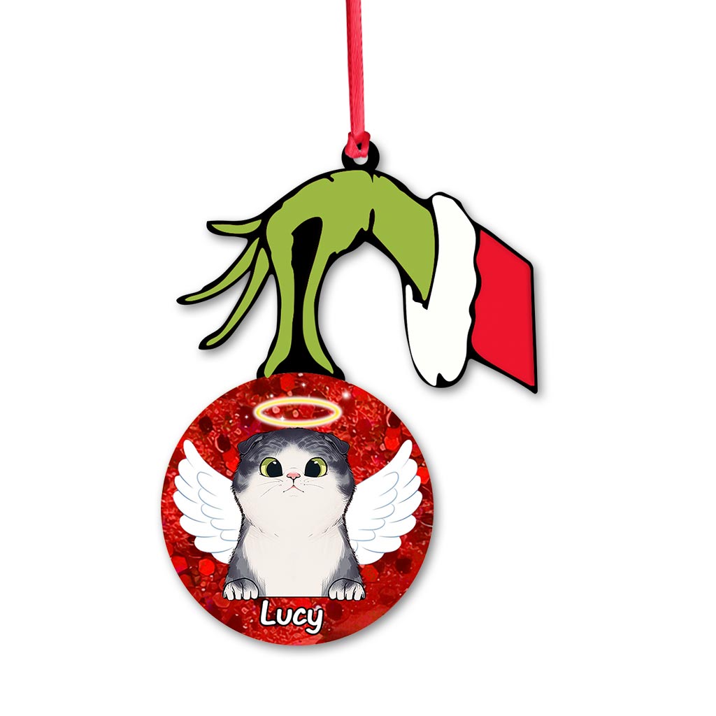 Personalized Cat Ornament Printed on Both Sides Unique Christmas Gift Ornament GradoCreations