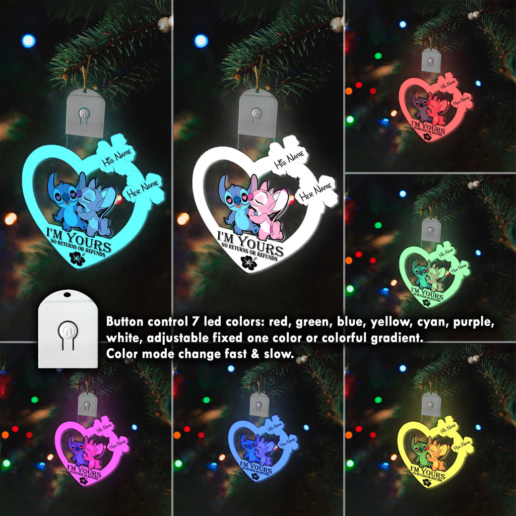 Personalized LED Acrylic Ornament I'm Yours Gift for Couples Led Acrylic Ornament GradoCreations