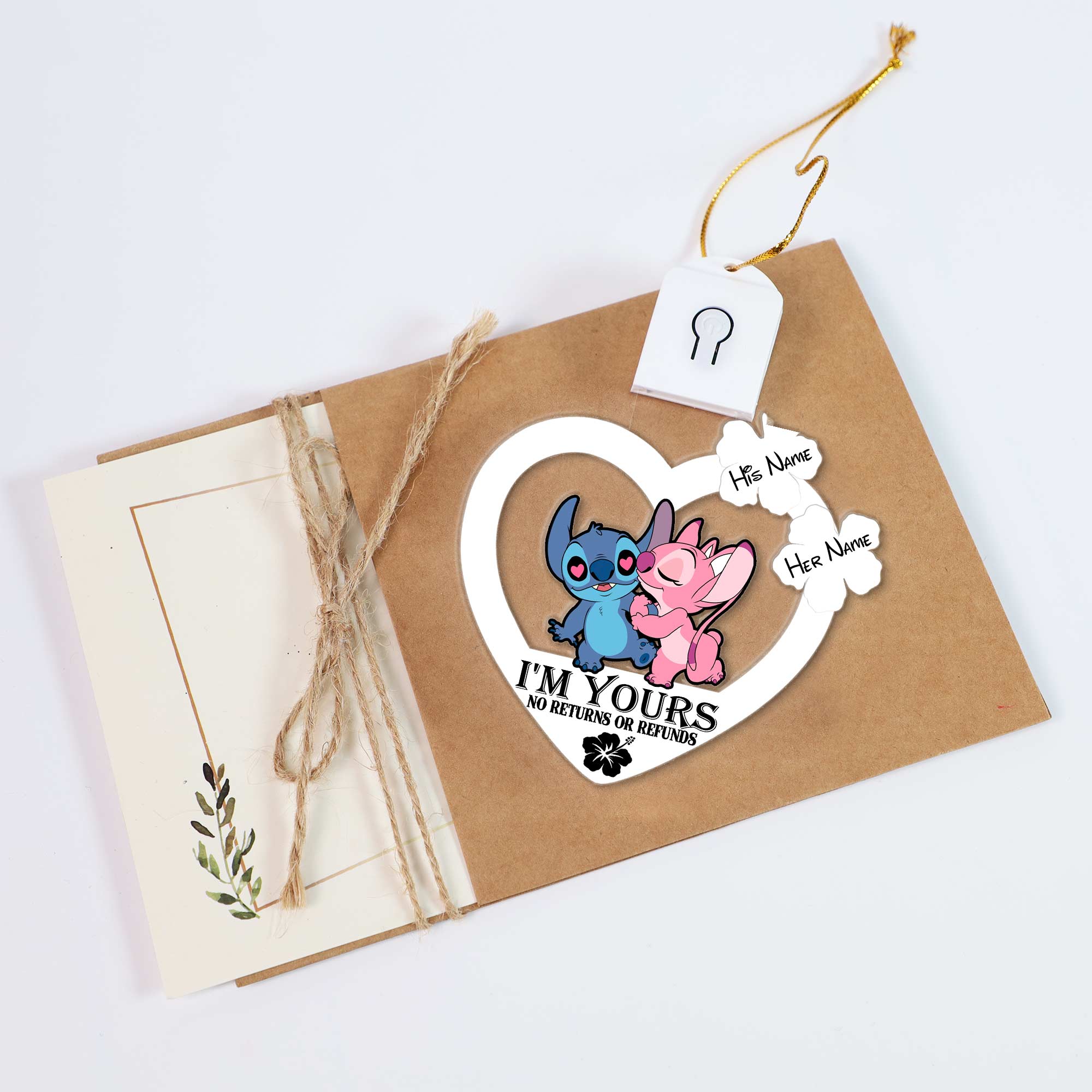 Personalized LED Acrylic Ornament I'm Yours Gift for Couples Led Acrylic Ornament GradoCreations