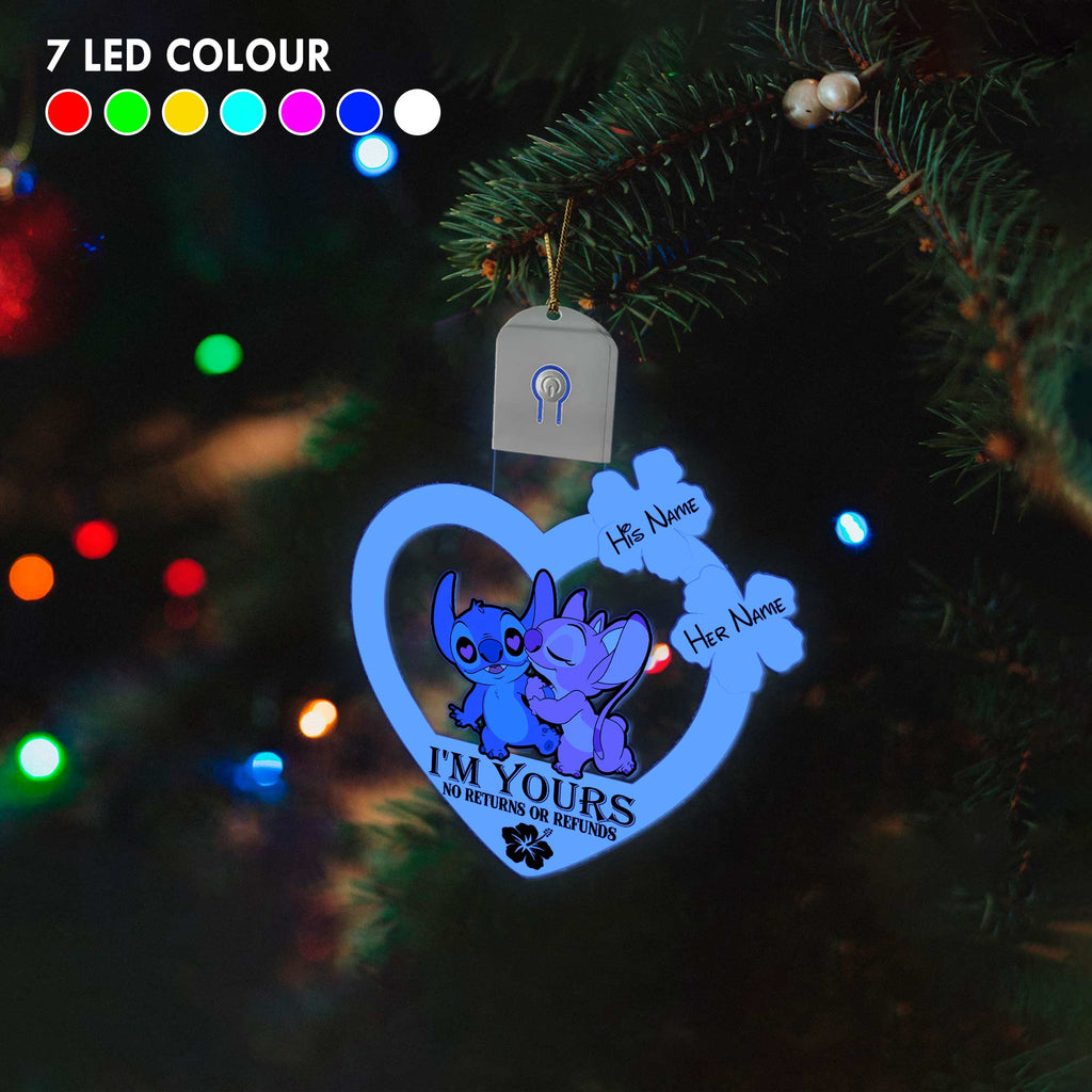 Personalized LED Acrylic Ornament I'm Yours Gift for Couples Led Acrylic Ornament GradoCreations