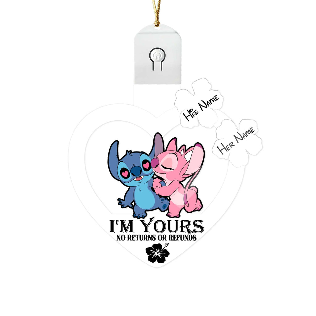 Personalized LED Acrylic Ornament I'm Yours Gift for Couples Led Acrylic Ornament GradoCreations