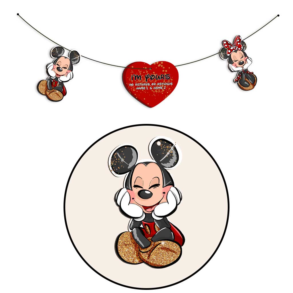 Personalized Mickey Mouse 3-Piece Garland for Christmas Decor Garland GradoCreations