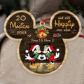 Personalized Christmas Mouse Ornament Custom Names Gift for Couple Ornament GradoCreations