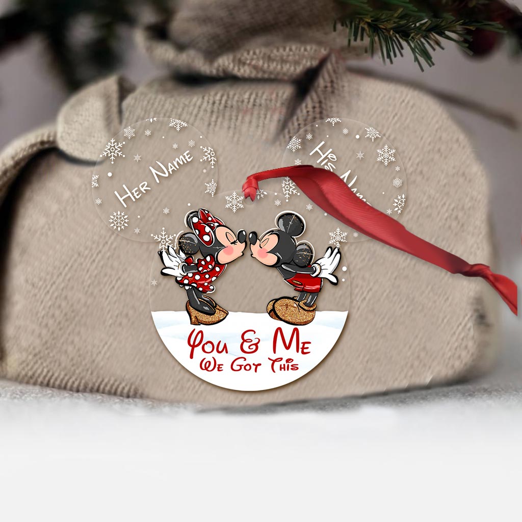 Personalized Christmas Mouse Ornament Custom Name Gift Ornament GradoCreations