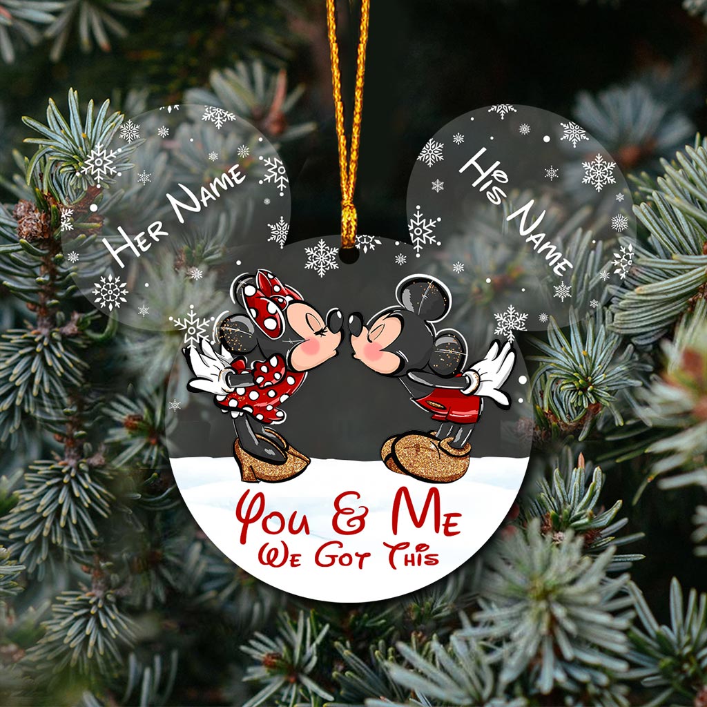 Personalized Christmas Mouse Ornament Custom Name Gift Ornament GradoCreations