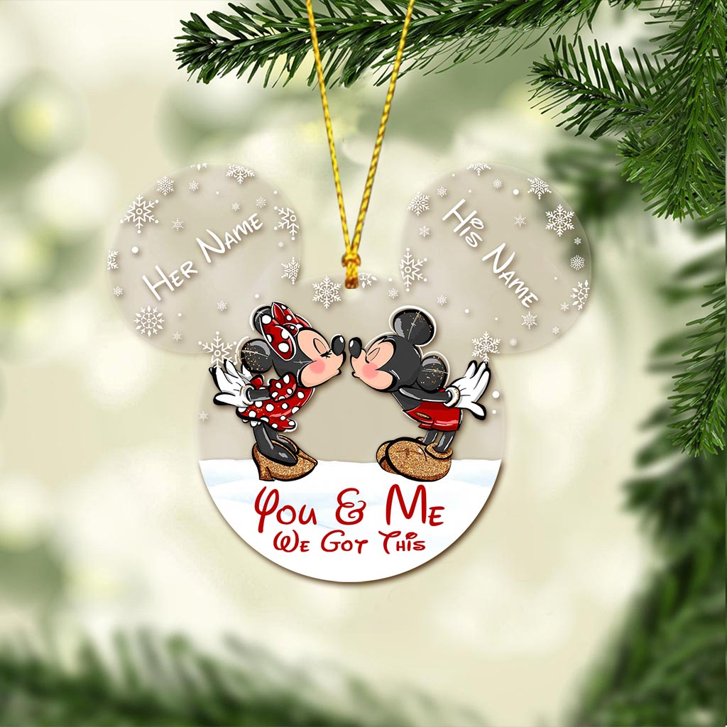Personalized Christmas Mouse Ornament Custom Name Gift Ornament GradoCreations