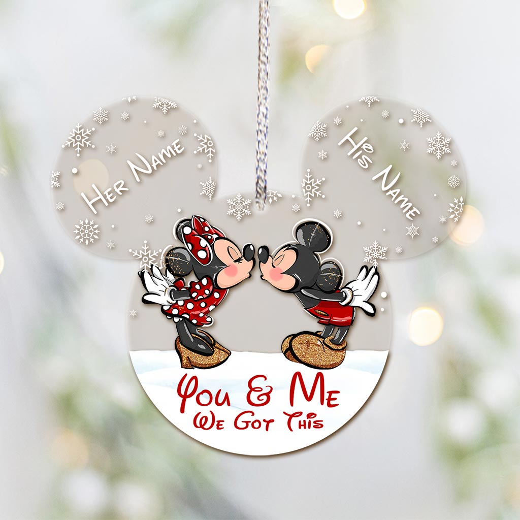 Personalized Christmas Mouse Ornament Custom Name Gift Ornament GradoCreations