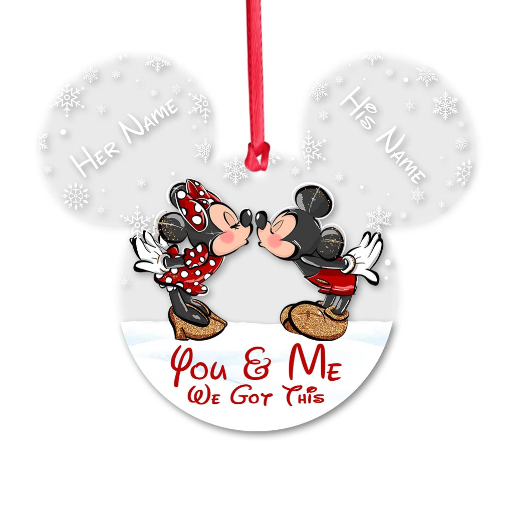Personalized Christmas Mouse Ornament Custom Name Gift Ornament GradoCreations